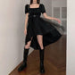 Chiffon Dress Women's Summer Dress Short Sleeve U-neck Puff Sleeve Daily Wear Office Dating Party