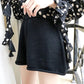 Autumn and Winter Models of Solid Color All-match Curled Elastic High Waist Wide-leg Knitted Temperament Casual Shorts Women's Loose Outer Wear