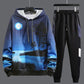 WTEMPO Men Hooded Pullover Suit Spring Campus Sportswear All-match Casual Clothing for Teenage Students