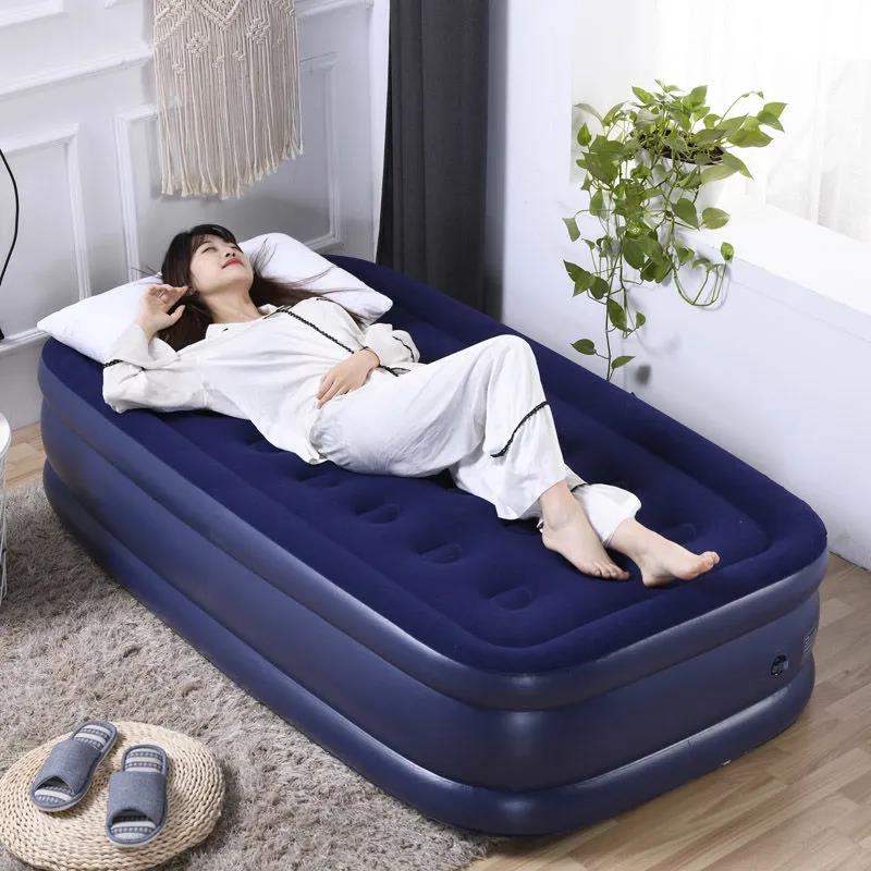 Inflatable Bed High-grade Double-layer Thick Single/double Air Cushion Bed Household Foldable Lazy Bed