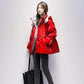 Bright Face Down Cotton Padded Clothes Short Loose Thickened Warm Coat Women's Korean Hooded Down Jacket Quilted Jacket