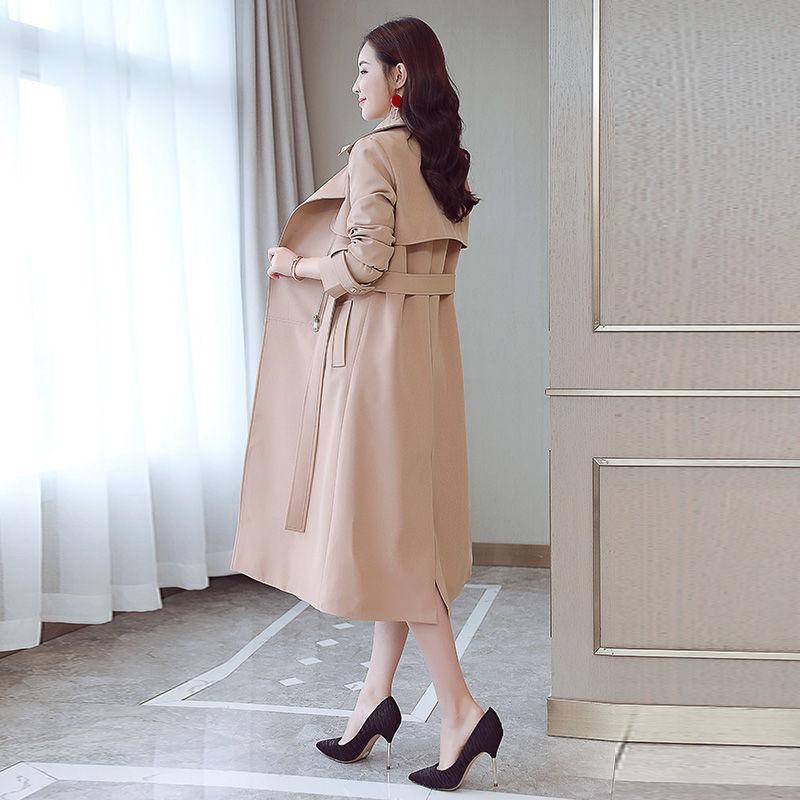 Fashion Sexy Slim Quality Wool Windbreaker Winter Waist Mid-length Thickened Female Plus Size Jacket