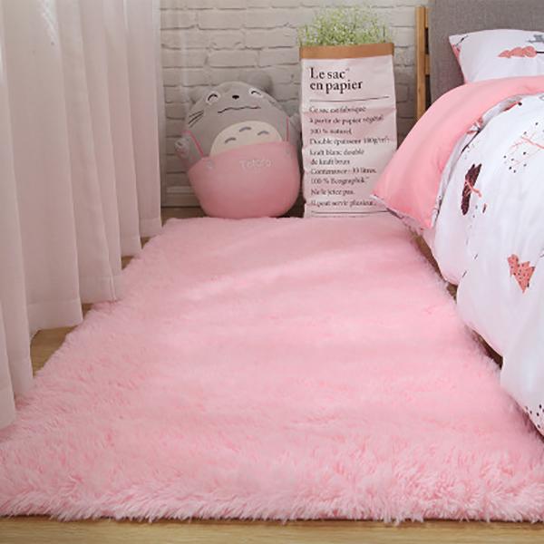 Soft Carpet Bedroom Cute Girl Heart Carpet Living Room Coffee Table Bedside Room Bay Window Floor Mat Nordic Furry Big Blanket