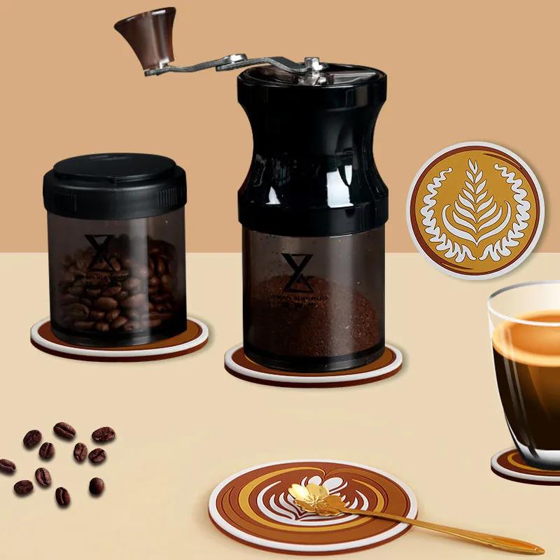 4 Packs of Nordic Coffee Pad Creative Insulation Pad Coaster Restaurant Simple Thickened Coaster