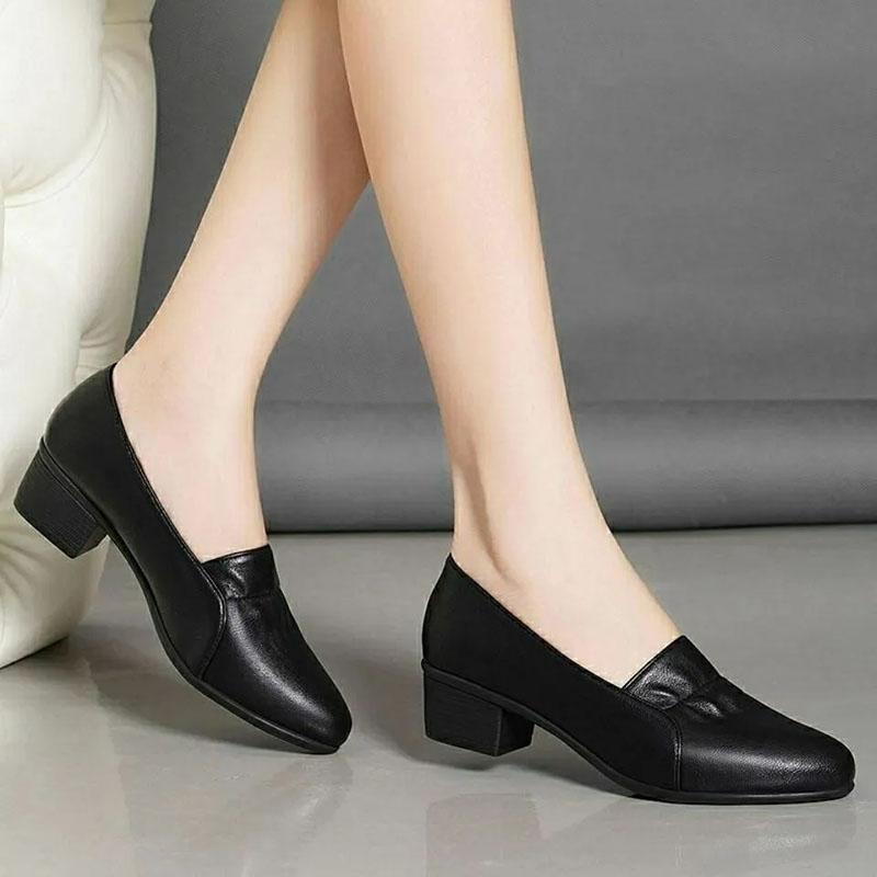Soft Women Casual Shoes Spring and Summer Thick with Single Shoes Formal Shoes Comfortable Wild Soft Bottom Shoes