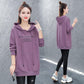 Mid-length Hooded Sweater Spring and Autumn Thin Large Size Jacket Loose Cotton Casual Top Ladies