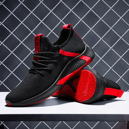 Running Shoes Men Breathable Light Weight Trainers Shoes Large Size Athletics Sports Shoes Green Red Outdoor Jogging Shoes