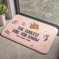Flocking Bath Mat Home Decoration Door Mat Non-slip Absorbent Bathroom Doormat Super Soft Fiber Bath Rug