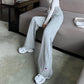 Girls Wide-leg Pants Summer Thin Waist Long Pants Ladies Loose Casual Sports Pants High-waist Wide-leg Pants