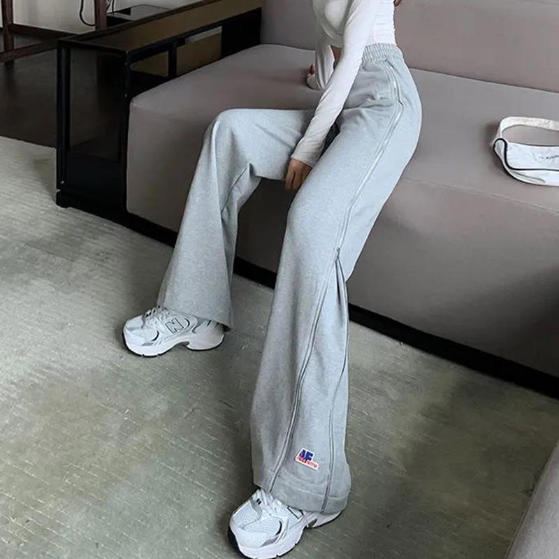 Girls Wide-leg Pants Summer Thin Waist Long Pants Ladies Loose Casual Sports Pants High-waist Wide-leg Pants