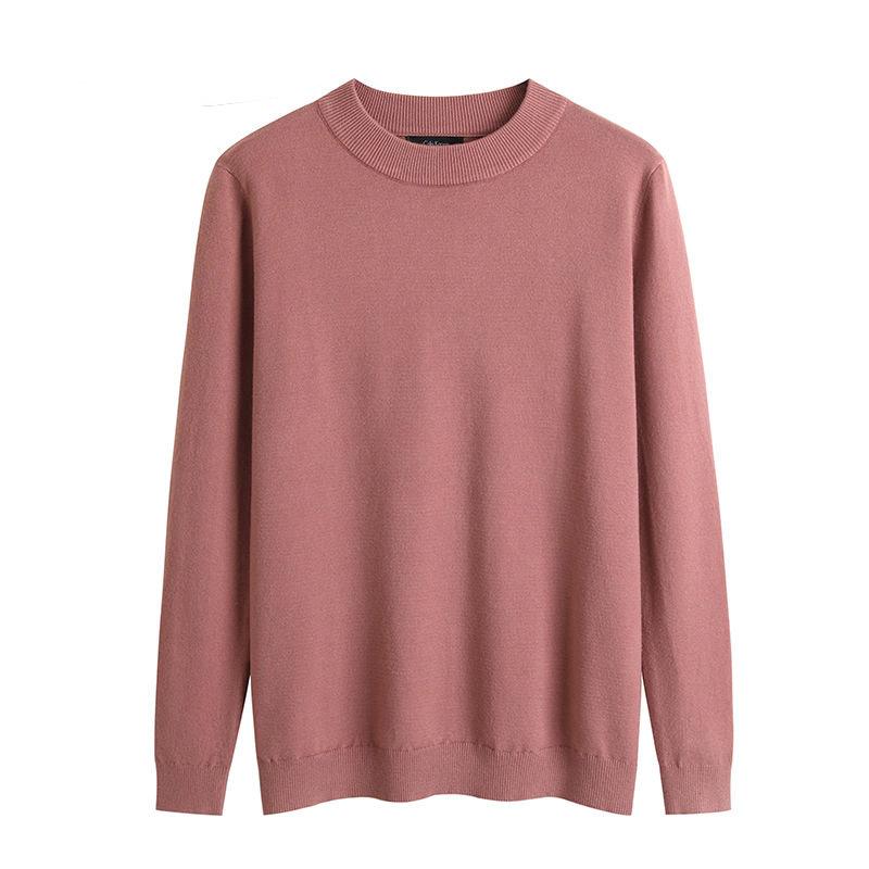 Half Turtleneck Sweater Men's Autumn and Winter Knit Sweater Men's Couple Slim Warm Men's Bottoming Shirt