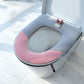 High Quality Solid Color Toilet Pad Plush Universal Thickened Toilet Seat Toilet Seat Zipper