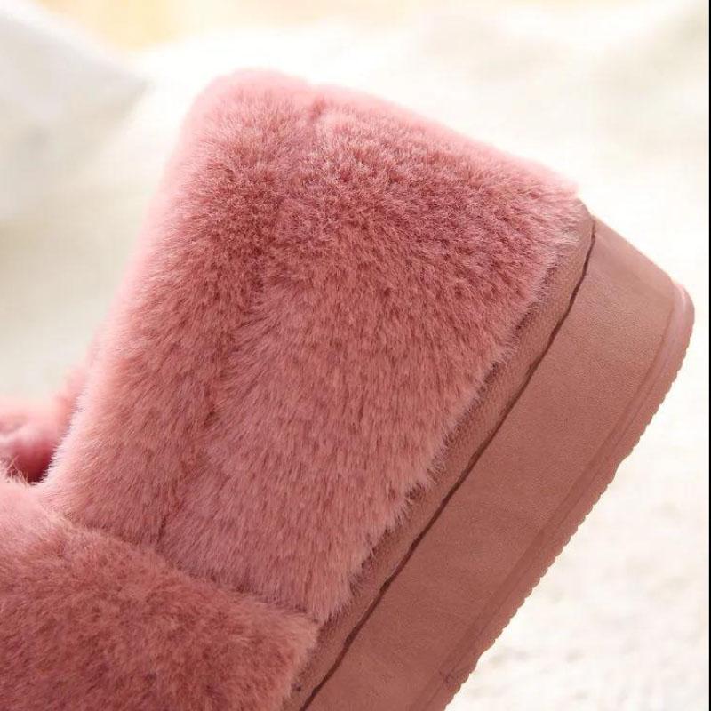 Cotton Shoes Thickened Indoor Warmth Plush Autumn and Winter Home Couple Non-slip Soft-soled Shoes