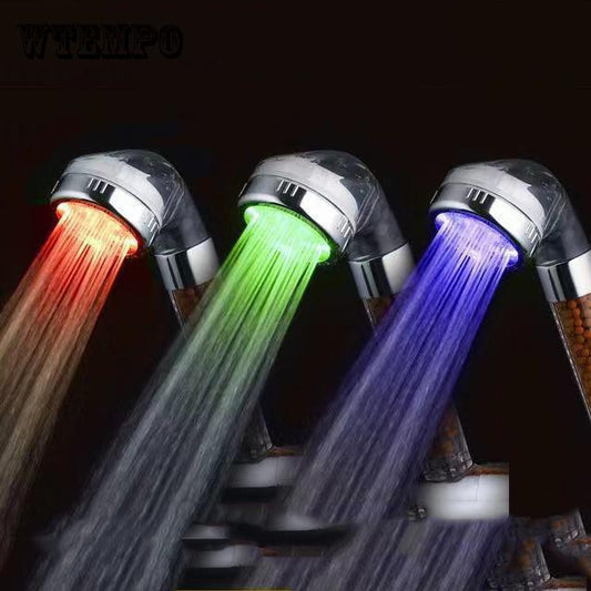 7 Colors LED Light Water Bath Bathroom Filtration Brand LED Shower Head