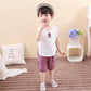 Cotton Baby Sets Leisure Sports Boy Girl Button T-shirt + Shorts Sets Toddler Clothing Baby Boy Girl Clothes