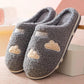 Men's and Women's Cotton Slippers Winter Plus Velvet Couple Indoor Non-slip Warm Wool Slippers