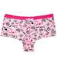 6 Pcs Woman Underwear Print Boyshort Sexy Briefs Cute Girls Panties Ladies Cotton Knickers