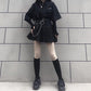 Hip-hop Style Women Sexy Black Cool Girls Shirt Skirt Spring and Summer Two-piece Skirt Suit