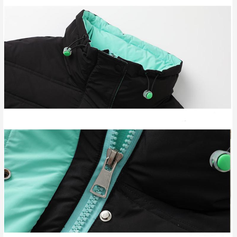 Glossy Short Women's Down Jacket Winter Korean Style Loose Cotton Clothes Casual Stand-collar Cotton Jacket