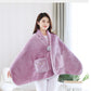 Multifunctional Artificial Lamb Velvet Blanket Lazy Blanket Coral Velvet Blanket Warm Small Woolen Blanket Office Lunch Break Shawl Blanket