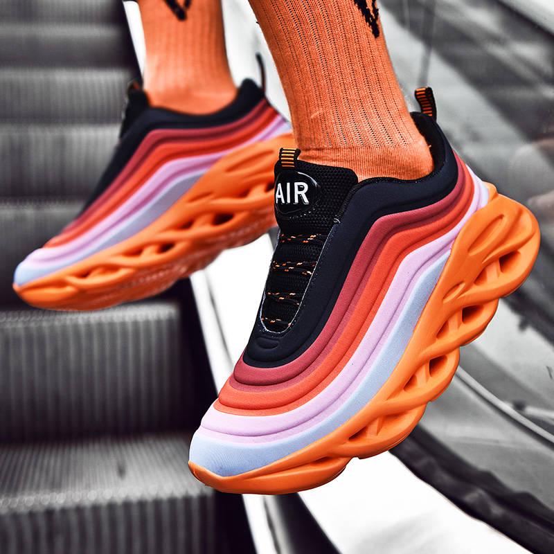 Sports running men's jogging air cushion blade shoes running sports men's maximum control shoes