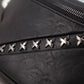 Waist Bag Men's Waterproof Black Multi-function Rivet Crossbody Outdoor Sports Travel Shoulder Bag