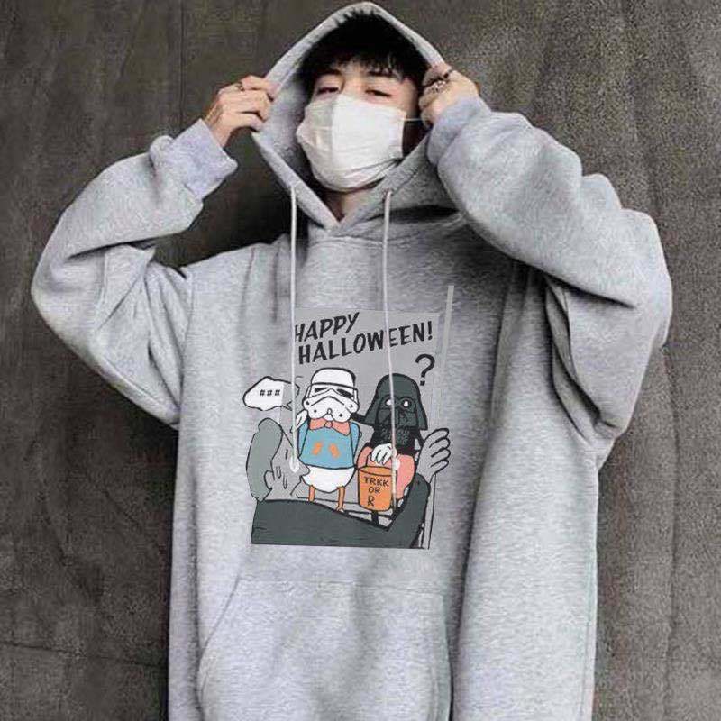 Sweater Men's Hooded Loose Spring and Autumn Thin Jacket Student Trend Couple Jacket