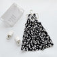 Children Dress Spring Summer Sling Kids Clothing  Baby Girls Clothing Broken Flowers Sleeveless Dress Girl