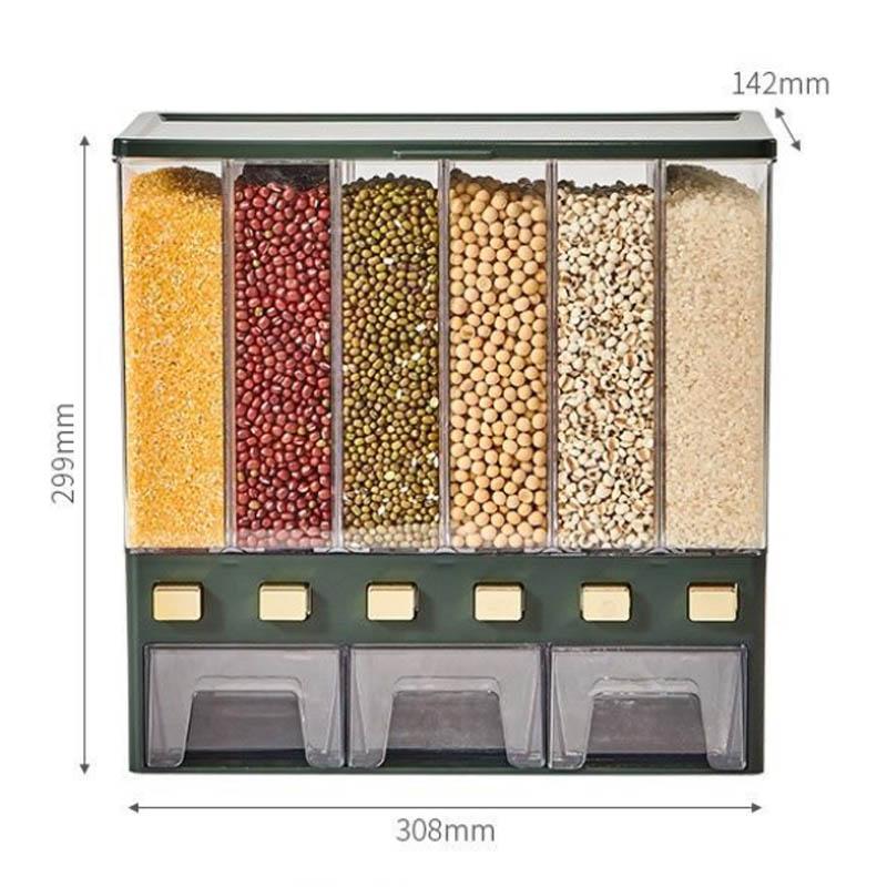 Piped Rice Barrel Home Anti-moisture Moisture Seal Rice Cylinder Rice Box Reservoir Barrel Storage Box Multi-grain Hybrid Can