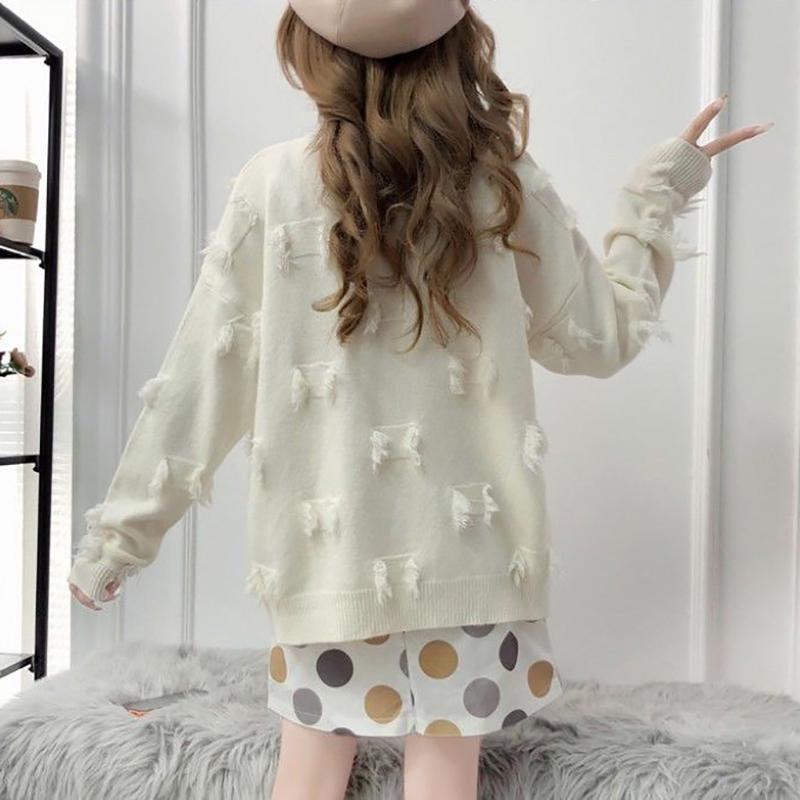 Women's Pullover Sweater Loose Outer Wear Short Wild Sweater Fashion Trend Casual Women's Top