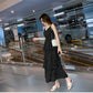 Fashion Summer Polka Dot Dress V- Neck Spaghetti Strap Dress Chiffon Dress Sleeveless A-line Dress