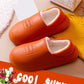 Autumn and Winter Couple Cotton Slippers Household Household PU Leather Warm Shoes Waterproof Non-slip Plush Slippers