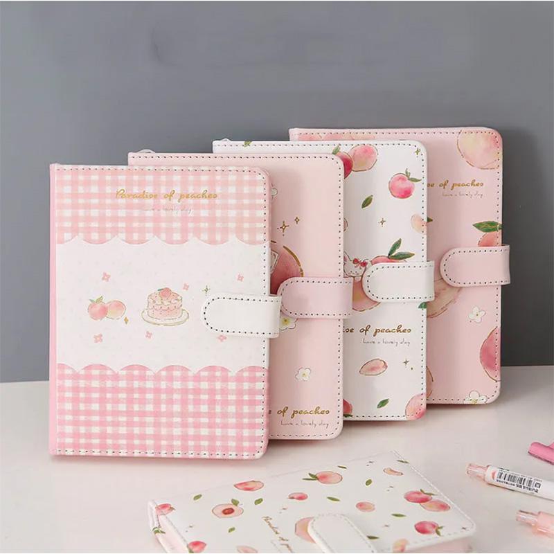Notebook A5 Magnetic Buckle This Small Fresh PU Leather Diary Student Girl Heart Note Book