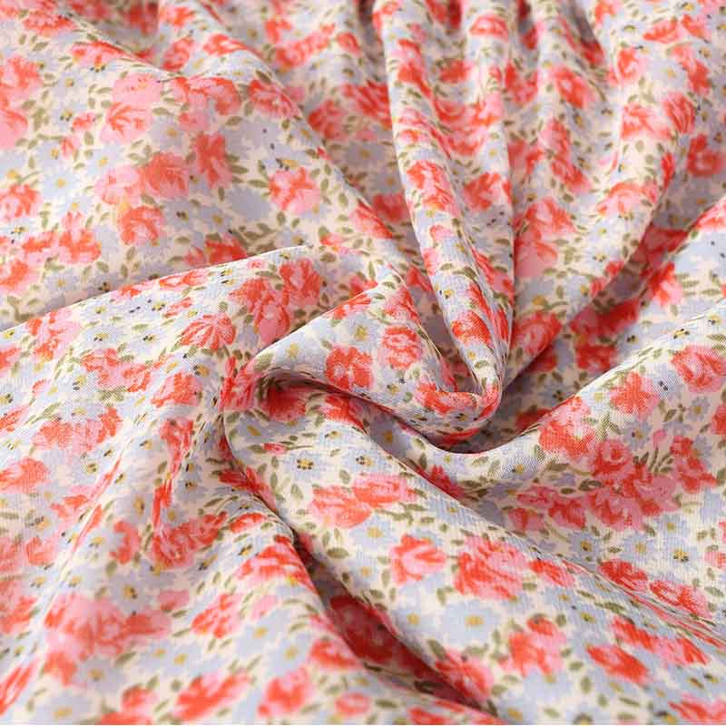 Floral Skirt Women's High Waist Mid-length Summer Fashion Casual Printed Chiffon Skirt