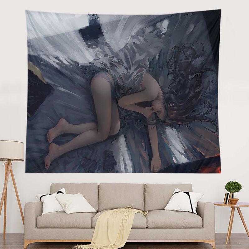 Net Celebrity Home Background Cloth Anime Ghost Knife Two-dimensional Tapestry Student Dormitory Bedroom Decorative Wall Covering