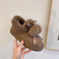 Winter Wear Cute Bread Shoes and Snow Boots Women's Thick and Velvet Warm Cotton Shoes