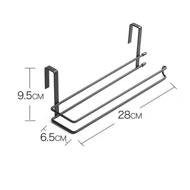 Kitchen Paper Rack Towel Rack Cabinet Roll Paper Rack Wall-mounted Storage Rack Wipe Storage Hanging Organizer Hanger Tissue Hook Holder
