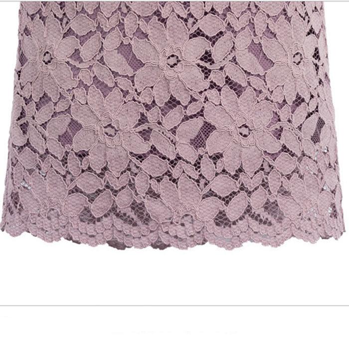 S-XXXXXL Women Sexy Lace Tight A-line  Printed Short Skirt Knee-length Zippe Club Casual Home Office