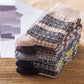 Men's Winter Retro Printing Ethnic Style Long Socks Five Pairs of Thick Warm Wool Socks