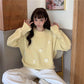 Autumn Winter  Women Fashion Sweater Casual Knitting Sweater  Round Neck Pullovers Loose Casual Long Sleeve Sweater