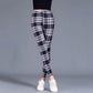 Zebra Plaid Casual Leggings Women's Thin Outer Wear Skinny Pants Stretch Vertical Stripes Street Style Yoga Pants