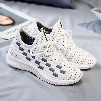 Coconut Shoes Female Angel Reflective Flying Woven Shoes Men's Breathable Casual Sports Shoes Men