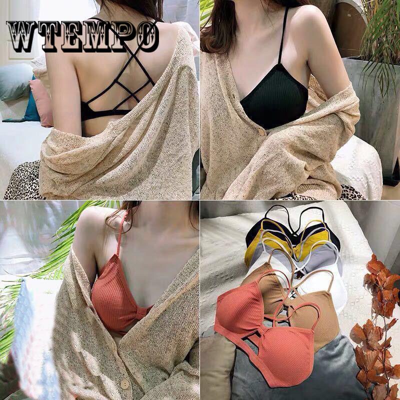 Bra Fitness Bralette Crop Sexy Pad Tank Tops Women Underwear Floral Lace