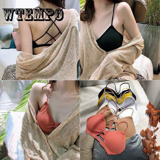 Bra Fitness Bralette Crop Sexy Pad Tank Tops Women Underwear Floral Lace