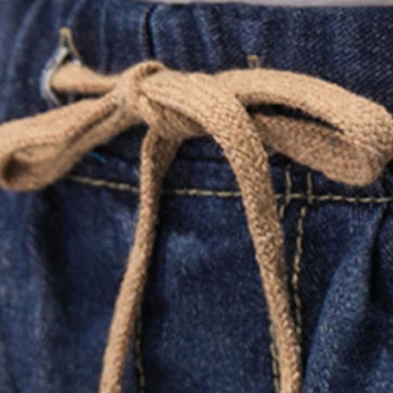 Men's Loose-fitting Jeans High-waisted Stretch Pants
