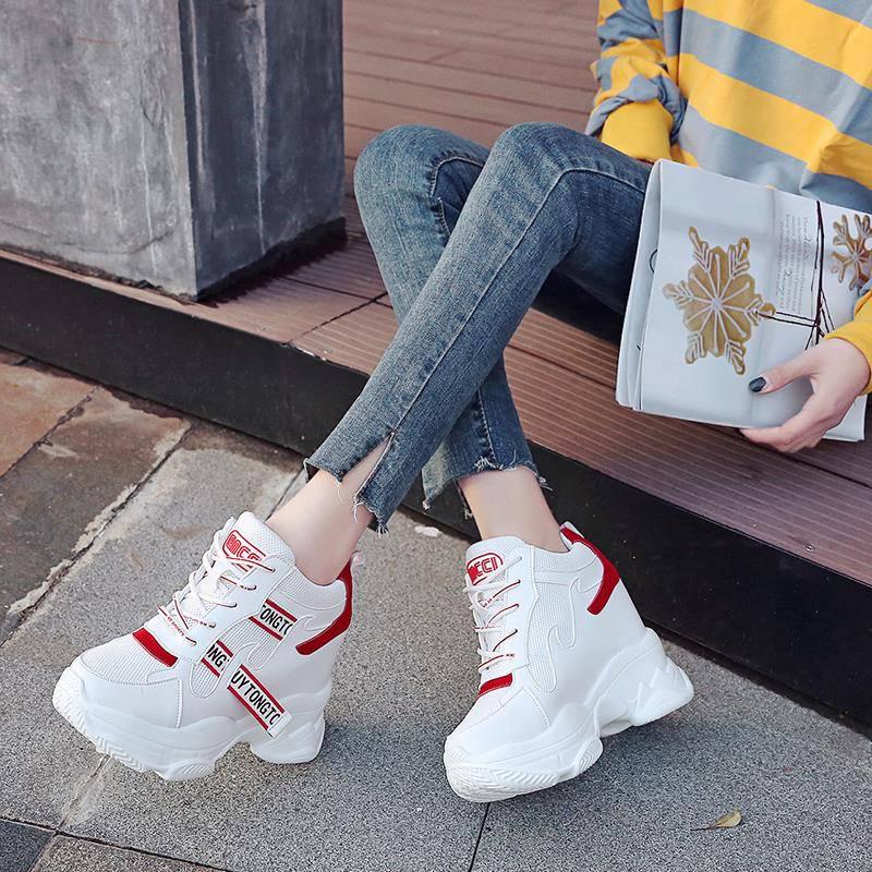 Women's High Platform Sneakers Fashion Women Dad Shoes Ladies Casual Vulcanized Footwear Women