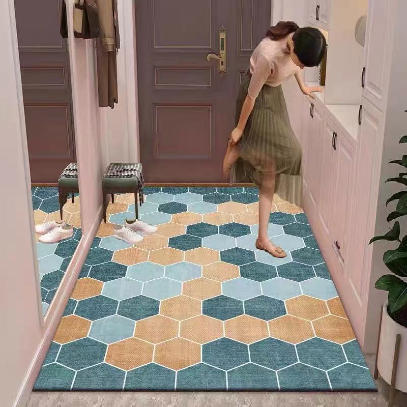 Light Luxury Style Modern Floor Mats Door-to-door Doormats Living Room Mat Bedroom Non-slip Carpet