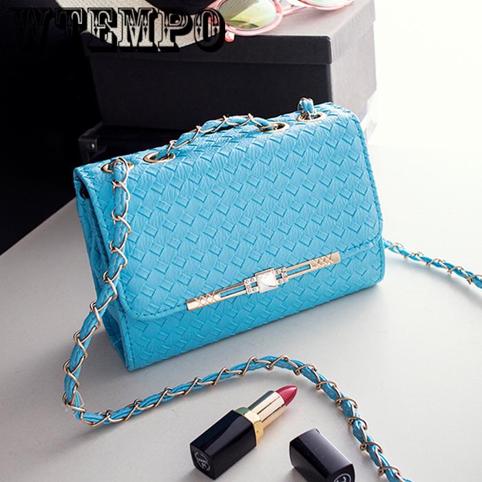 Women's Bag Messenger Bag Fashion Chain Wild Trend Weaving Casual Shopping Package Summer