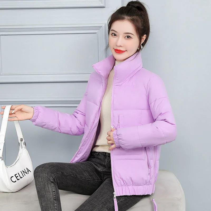 Glossy Down Coat Women's Short Loose Cotton Coat Bread Coat