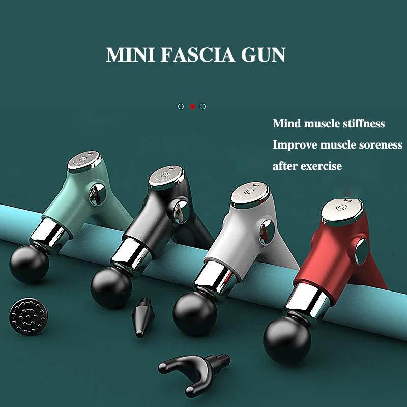 Mini Fascia Gun Deep Muscle Relax Electric Massage Gun Mini Fitness Device Dredge Meridian Weight Loss Artifact
